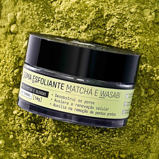 Goma Esfoliante Facial Quintal Matcha e Wasabi